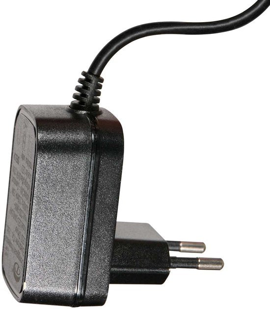 Tischlampe Geripu 3841ZW, Ø 15 cm, gerippter Kunststoff mit LED-Modul – Transparent/Schwarz – Design – Mexlite
