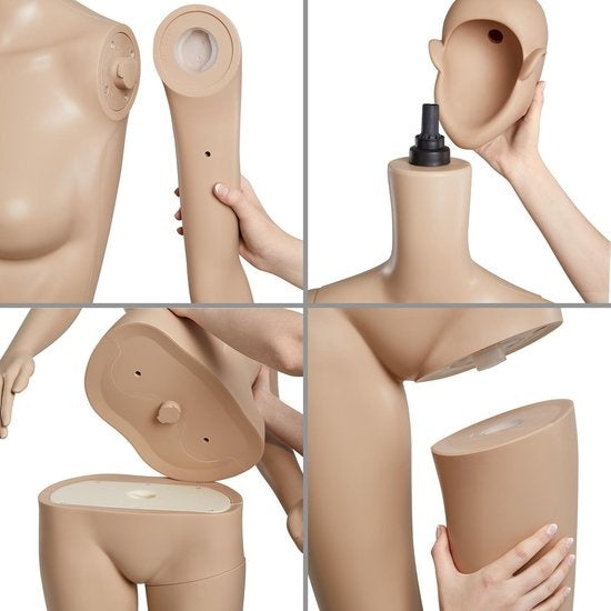 tectake - Schaufensterpuppe Schaufensterpuppe Modell "Damen" - zerlegbar - 402663