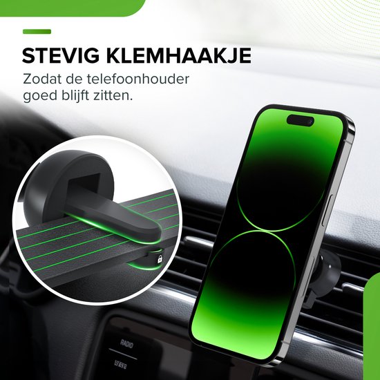 iSetchi Telefonhalterung - Auto - Starker Saugnapf - 3-in-1 - Armaturenbrett