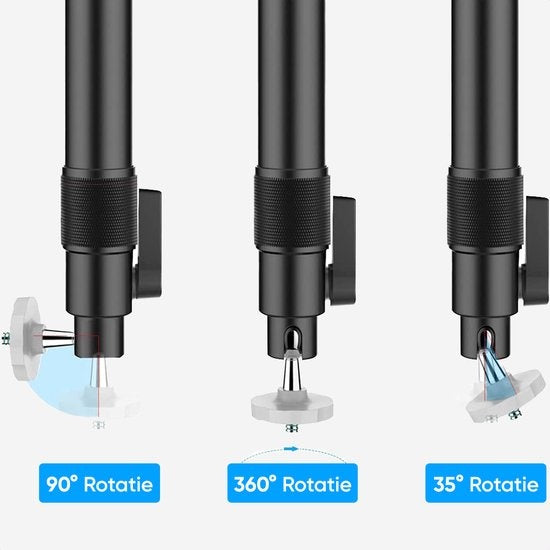 Strex Beamer Stativ - Beamer Halterung - Deckenhalterung für Beamer - Verstellbar - 26/40 CM - 5KG Tragkraft
