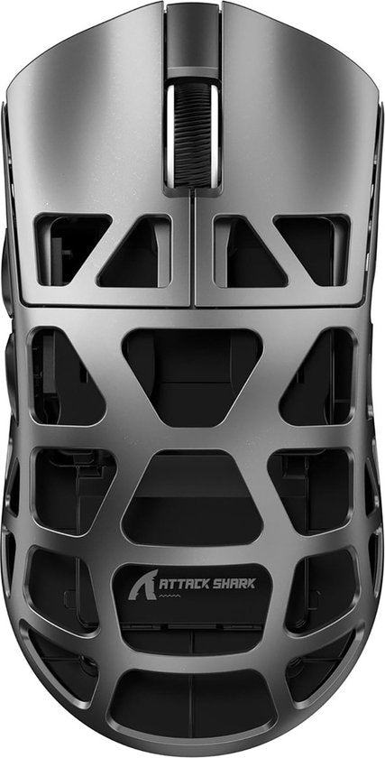 ATTACK SHARK R3 – Kabellose Gaming-Maus – PAW3395 – Ultraleicht (46 g) – Kabelgebunden/2,4 GHz/BT 5.1 – 26.000 DPI – Magnesiumlegierung