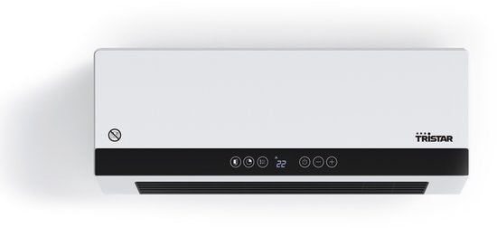 Tristar KA-5210 Keramischer Elektroherd - 2000W - mit Timer, Fernbedienung & Ventilatorfunktion - Wandmontage - energieeffizient