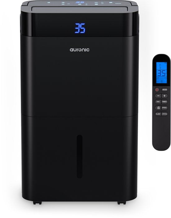 Auronic Luftentfeuchter und Luftreiniger - Better Plus Serie - Entfeuchtet 30L pro Tag - 5L Wassertank - Schlafzimmer, Badezimmer, Wohnzimmer und Büro - Feuchtigkeitsfresser für den Haushalt - Schwarz