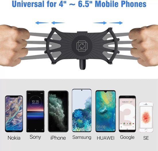 GarpexÂ® Handyhalterung Fahrrad - Handyhalterung Motorrad - Smartphone-Halterung Fahrrad - Mountainbike - Motorrad - Universal Handyhalterung