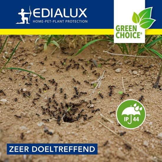 Edialux Sonic Defend Mieren Solar, ein solarbetriebener Ameisenvertreiber, schützt Ihren Garten mit Vibrationen und Tonsignalen vor Ameisen; sicher für Haustiere und unterirdisch lebende Organismen, max. 800 m²