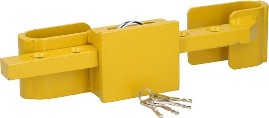 All Ride Containerschloss 5KG - Container- und Anhängerschloss - Verstellbar 23 bis 43 CM - Gehärteter Stahl - Inkl. 3 Ersatzschlüssel - Gelb