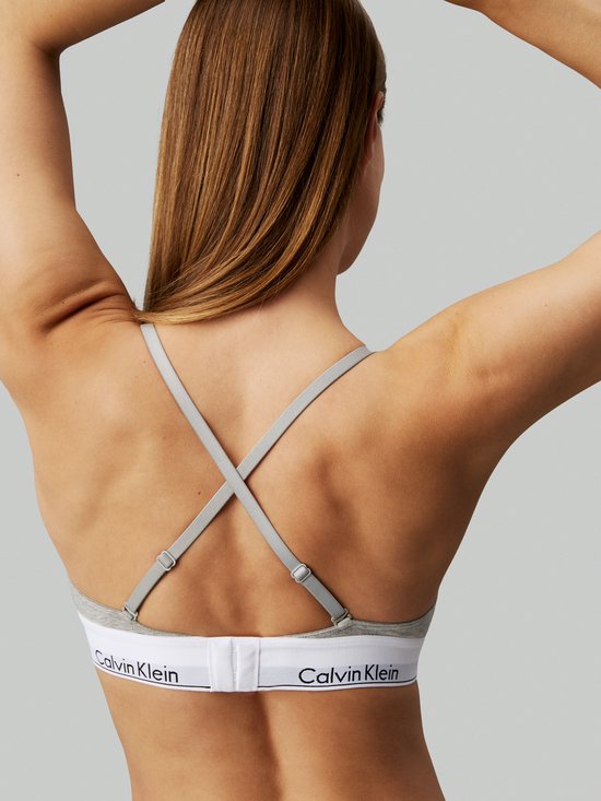 Calvin Klein Triangel-BH – Grau – Größe M
