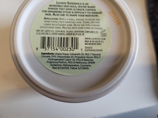 Layrite Super Hold Pomade XXL 297 g