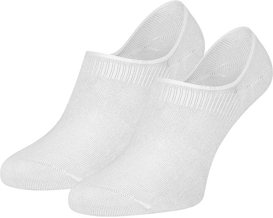 Basset – Unisex Invisible Bamboo Footies – 2er-Pack – Größe 35/38 – Weiß