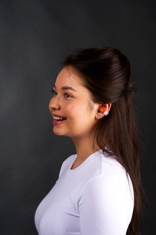 Grundig kabellose Bluetooth-Ohrhörer – kabellose Ohrhörer mit LED-Display und Ladecase – In-Ear-Ohrhörer mit OWS-Technologie und USB-C-Ladegerät – Orange
