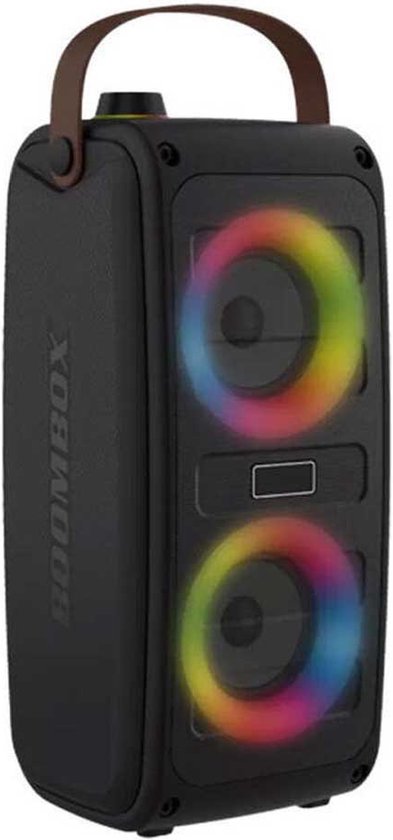 Denver Bluetooth-Lautsprecher Wireless - Lichteffekte - AUX - Schwarz