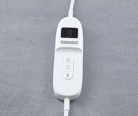 Tomado TEB1802G - Elektrische Heizdecke - Wickeldecke - superweiches Fleece - 180 x 130 cm