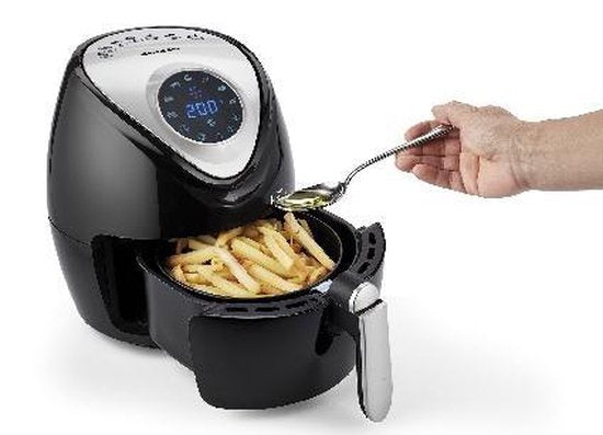Ariete 4616/00 Einzelgerät 3,5 l Freistehend 1300 W Heißluftfritteuse Schwarz, Silber