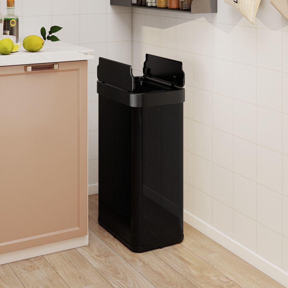 Coast Sensor-Abfalleimer – automatisches Öffnen und Schließen – 60 Liter – schwarz