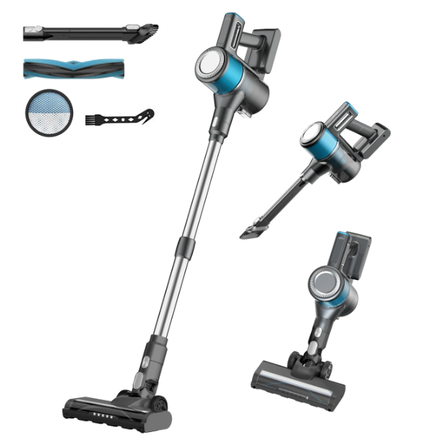 Ochama Kabelloser Stabstaubsauger 4-in-1 – 18 kPa – 40 Minuten Betriebszeit – 2600 mAh – LED-Beleuchtung – Beutellos – Modell XL-613M4