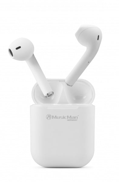 MusicMan Kabelloser Stereo-In-Ear-Kopfhörer weiß