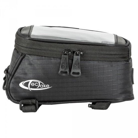 tectake - Rahmentasche Fahrradtasche für z.B. Smartphone etc. schwarz M 401614
