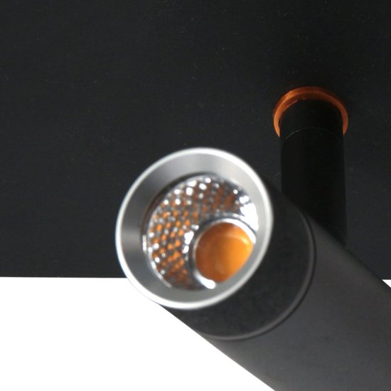 Wandleuchte Steinhauer Volari 4713ZW schwarz, 2-flammig, Kunststoff und Metall, dreh- und neigbar, moderne Innenbeleuchtung mit dimmbaren LED-Modulen