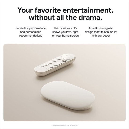 Google TV Streamer – Google TV – 4K HDR – Weiß