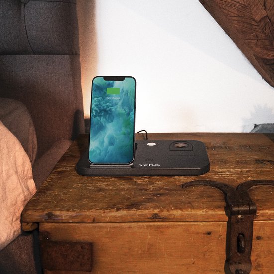 Veho DS-7 kabellose Ladestation mit LED-Nachtlicht