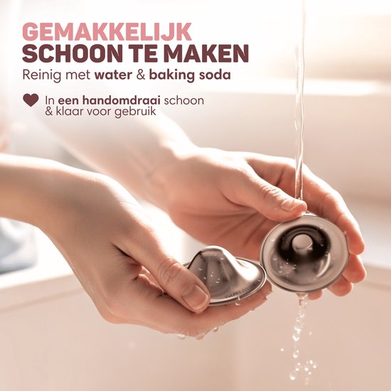 Vulpes Goods® Babycare Silver Nipple Caps - Stillhütchen - 999 Reines Silber - Hypoallergen & Wiederverwendbar - Brustwarzenschutz zum Stillen - Größe M - inkl. Aufbewahrungsbox