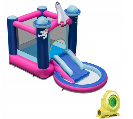 Coast aufblasbare Wasserrutsche für Kinder Hüpfburg-Center mit Ventilator 207 x 393 x 270 cm