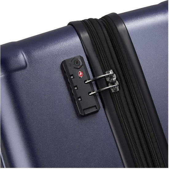 Delsey JH004C 76 cm erweiterbarer Reisekoffer – Blau