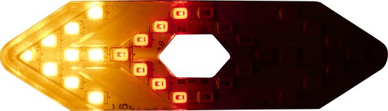 Dunlop Bicycle Light Rechargeable - Fahrradrücklicht mit Blinker - Fahrradlicht mit USB-C und Fernbedienung - 5 Lichtmodi - wetterfest - Schwarz