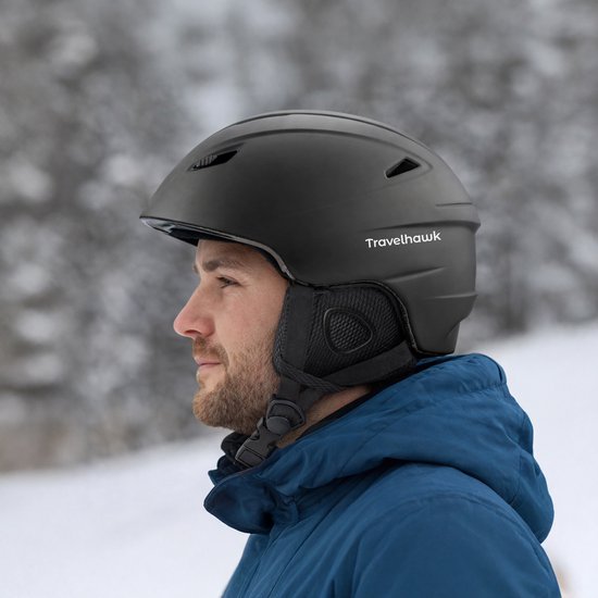 Travelhawk Skihelm - Snowboardhelm - Skihelm - Unisex - Schwarz - S