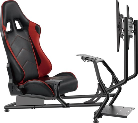 VDD Gaming - Rennsitz - Cockpit-Simulator - voll einstellbar - mit Bildschirmhalterung - verwendbar mit Rennsitz
