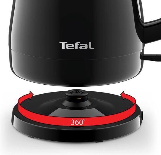 Tefal Delfini Vision KO1538 – Wasserkocher – 0,8 l – 2400 W – Schwarz