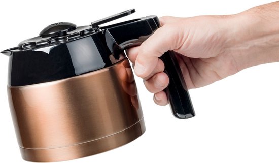 Bestron Filterkaffeemaschine 900 W – ACM1000CO – 1 l, 8 Tassen – Thermoskanne – Kupfer – 5 Jahre Garantie