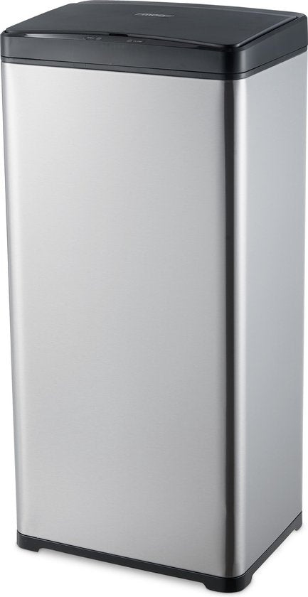 MOA Sensor Prullenbak - 50 liter - RVS & duurzaam ABS - Non-slip - Geruisloze deksel - Vertraagd sluiten modus - Stainless - SB02S