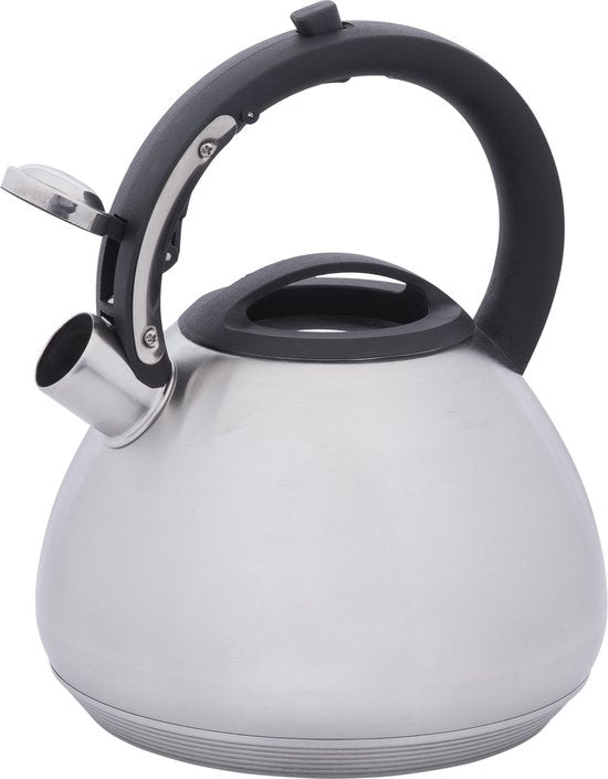 Resto Lyra Pfeifkessel Wasserkocher - 2,7L - Edelstahl - Teekessel - Induktion - Grau