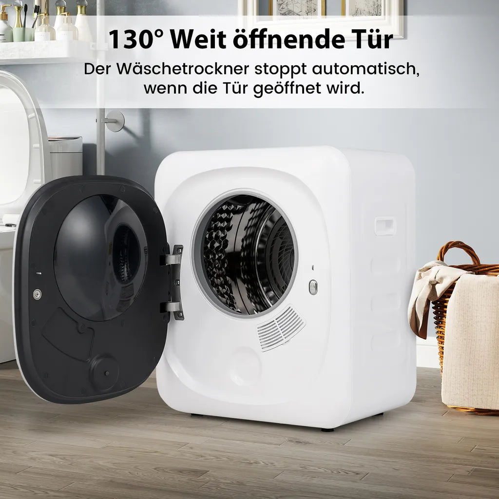 COSTWAY Mini-Wäschetrockner 800 W, 5 kg Weiß