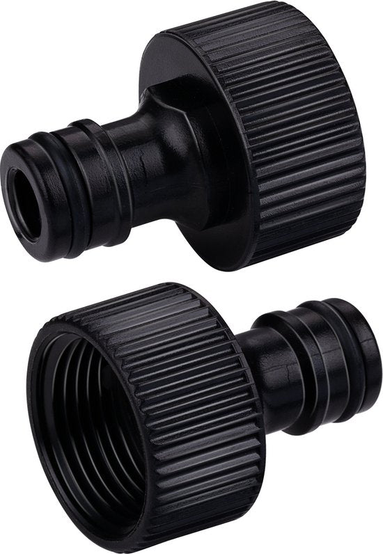 BLACK+DECKER Wasserhahn 3/4" - ⌀ 19 CM - Kupplungsstück - Kunststoff - Schwarz
