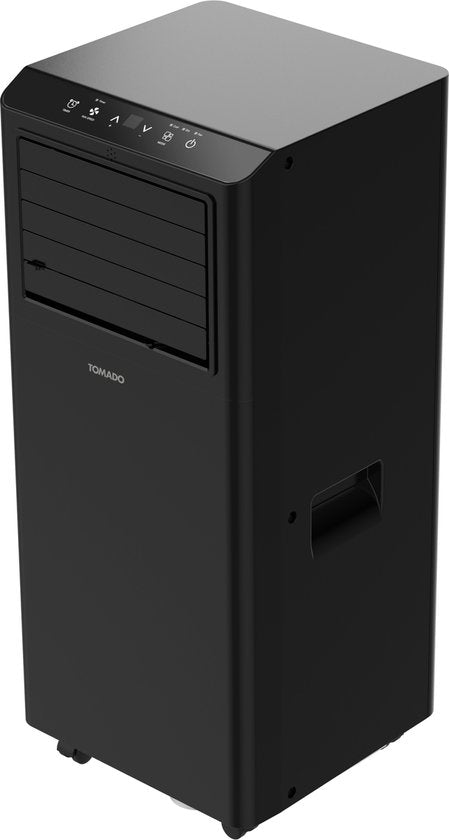 Tomado TMA9002B - Mobiles Klimagerät - 3 in 1 Funktion - Timer - Fensterdichtungsset - 9000 BTU - 80 m3 - Schwarz