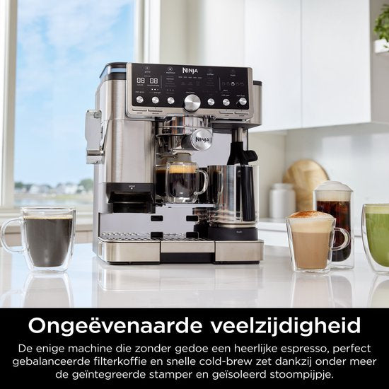 Ninja Luxe Café PRO Espresso- und Filterkaffeemaschine mit Milchaufschäumer – ES701EU