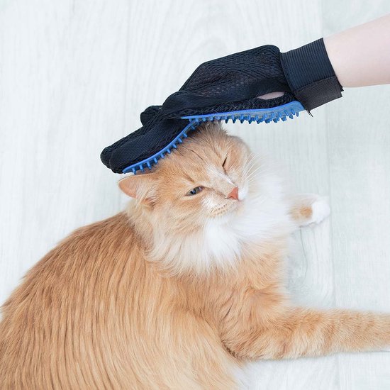 True Touch Haustierhandschuh – Fellpflegehandschuhe für Katzen und Hunde – Haustierbürste – Massagehandschuh – Hundesalon – Haustierhandschuh – Tierbürstenhandschuh