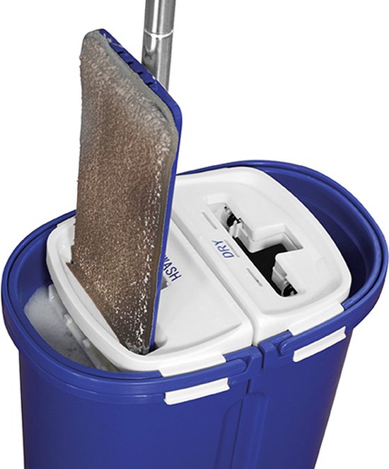 Livington Touchless Mop XXL – selbstreinigender Mopp – Haushaltshilfe 2019 – großes Fassungsvermögen von 7 Litern – automatisches Wischsystem – um 360 Grad drehbarer Mopp – Bodenreinigung – einfache Reinigung