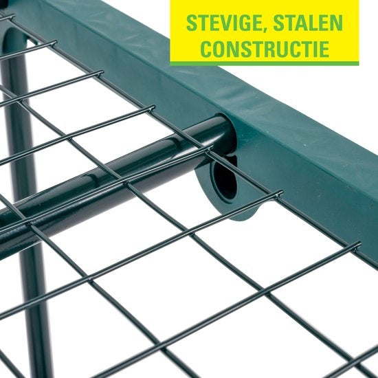 Kinzo Garden - Kunststoff-Gewächshaus - 4-stöckiges Gewächshaus - 69 x 49 x 160 cm - Grün