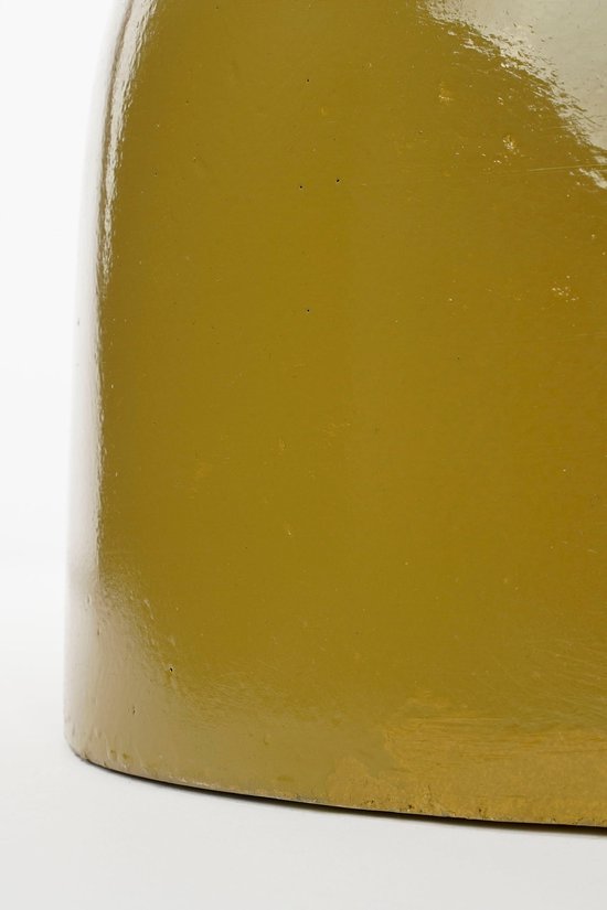 Mica Decorations Stage Beistelltisch - H45 x Ø35 cm - Zement - Gelb