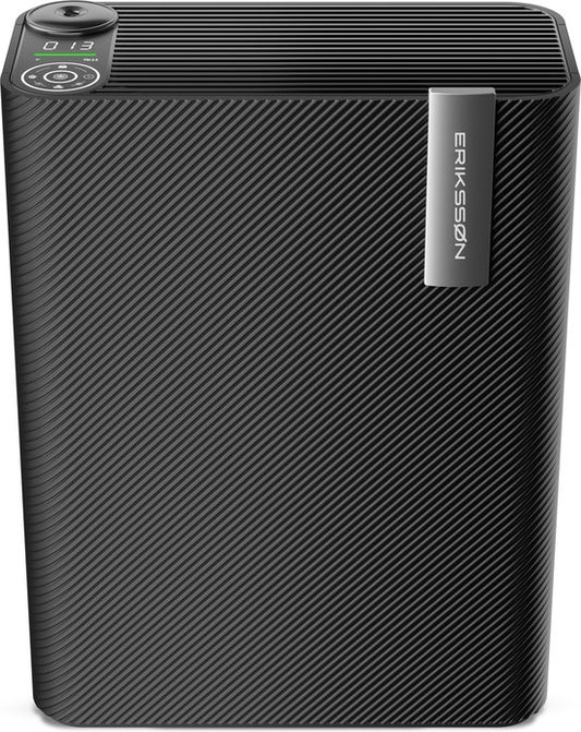 ErikssÃ˜n Luftreiniger mit Luftbefeuchter - Luftreiniger - 330 m3/h - Wirkt gegen Hausstaubmilben, Heuschnupfen, Allergie, Staub - Mit Hepa-Filter - 3 Modi + Schlafmodus - Luftqualitätsanzeige - Saubere Luft