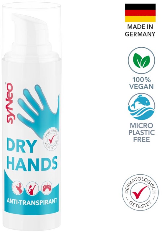 syNeo – Trockene Hände – Schweißhände – Sport und Gaming – 33 ml