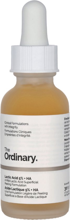 The Ordinary Lactic Acid 5 % + HA 2 % – Gesichtspeeling-Serum für empfindliche Haut