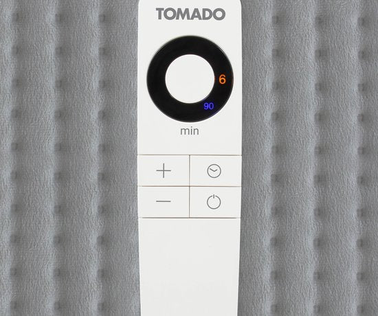 Tomado THP0602G - Elektrisches Heizkissen - 60 x 40 cm - XL-Format - Automatische Abschaltung - Grau
