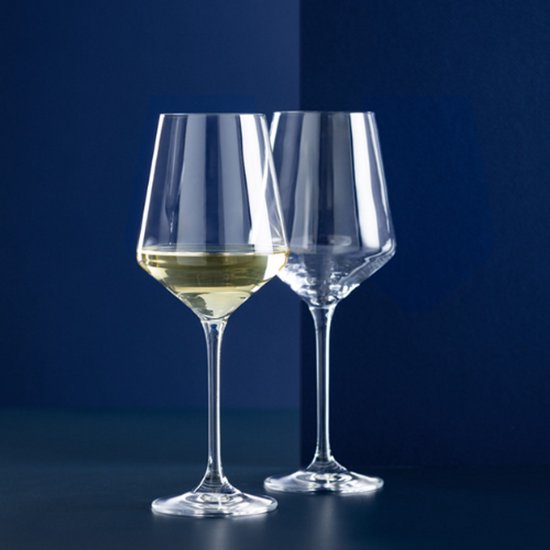 Weißweingläser, 2er-Set – 450 ml – Elegantes Design mit gezogenem Stiel – Luxuriöse Gläser für Weißwein