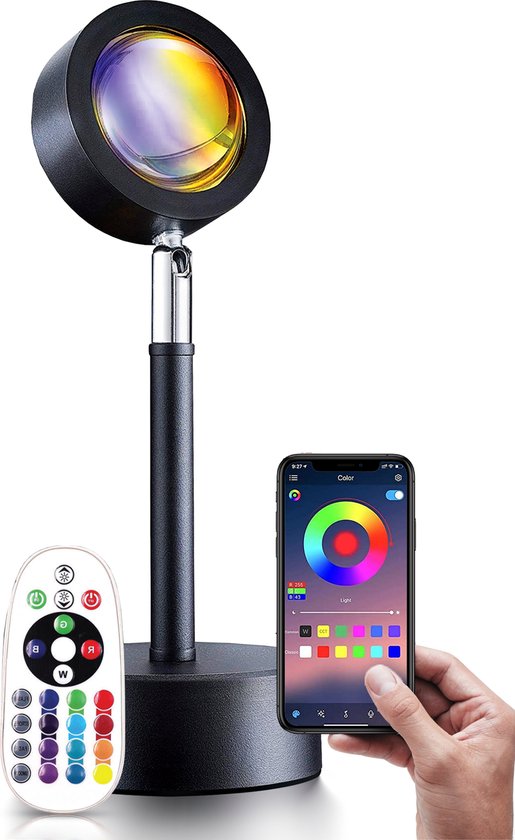 Sonnenuntergangslampe - Tischlampe - Kindernachtlicht - Nachtlicht - Projektor - Tiktok - Stimmungslicht