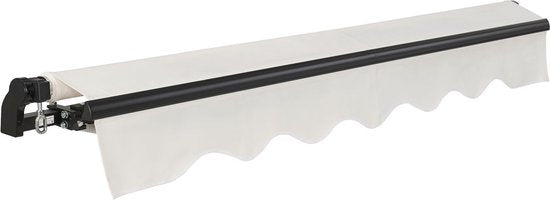 Markise - 400 x 300 cm - Beige - Inkl. Befestigungsmaterial