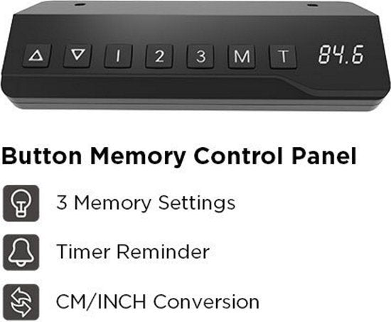 Sitz-Steh-Schreibtisch elektrisch höhenverstellbar - 118 x 58 cm - weiß